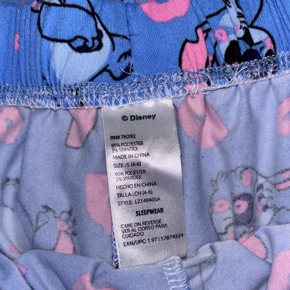 Disney Stitch Blue and Pink Sleepwear Set Sizs S ❤️🩷💙 - Picture 3 of 4
